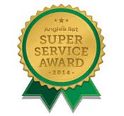 A gold and green award with the words " argoire 's hut super service award 2 0 1 4 ".